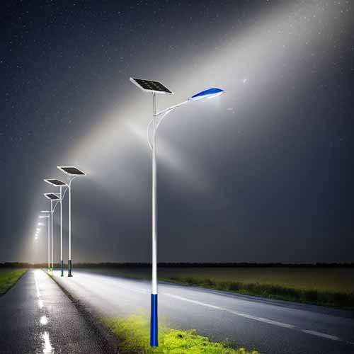 Ultra-Bright High-Power LED Solar Street Light Eye-Friendly for Rural Roads New Outdoor Lighting Solution